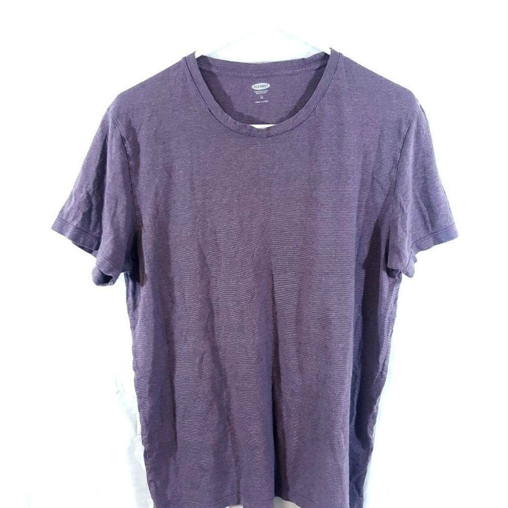 Old Navy Men's Short Sleeve Shirt Purple Size M